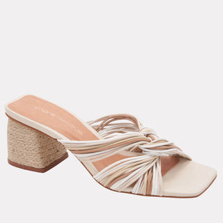 Kelsie Heel in Beige Multi