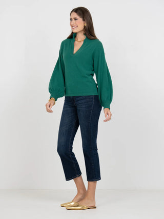 Lolli Cashmere Sweater in Eden Green