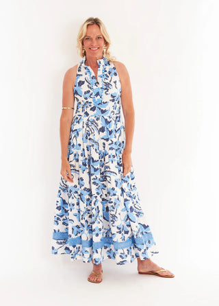 Birdie Dress in Lingren Ocean Breeze