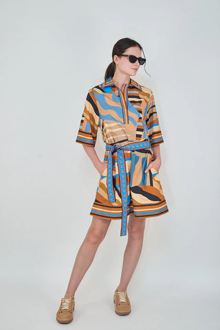 Short Dress in Stripes