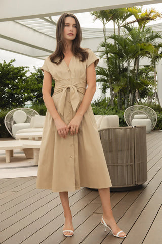 Josephine Dress in Khaki