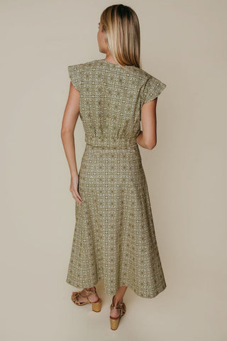 Silvie Skirt in Olive Tile
