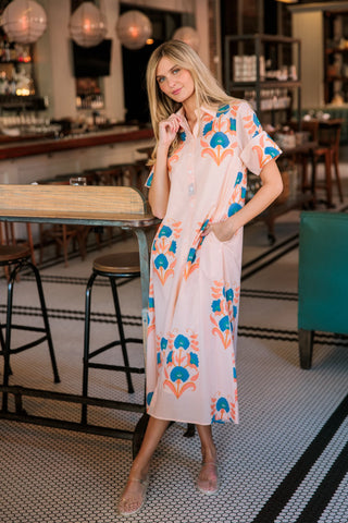 Gibbons Dress in Pink Sands