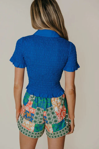 Ziggy Top in Cobalt