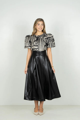 Dotty Skirt in Black