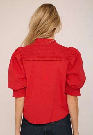 Zinny Top in Tango Red
