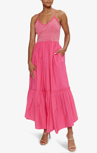 Lucia Dress in Pink Petunia