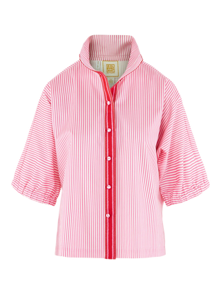 Bonny Top in Pink Carnation Stripe