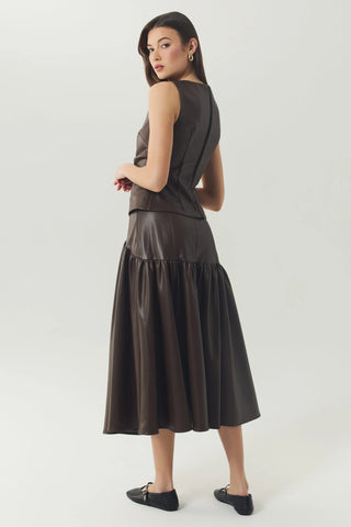 Maeden Skirt in Brown