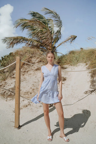 Primula Dress in Riga Small Blue
