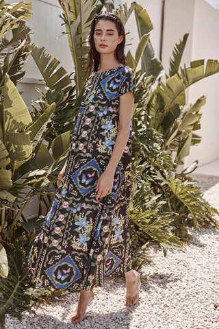 Calliope Dress in Patchwork Butterfly