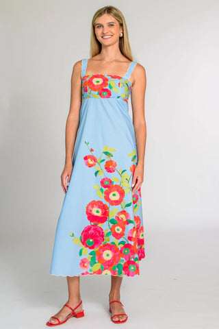 Annalisa Dress in Poppy Patch Blueberry
