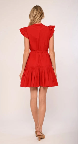 Leilani Dress in Tango Red
