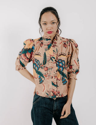 Zuri SS Top in Aster Harvest