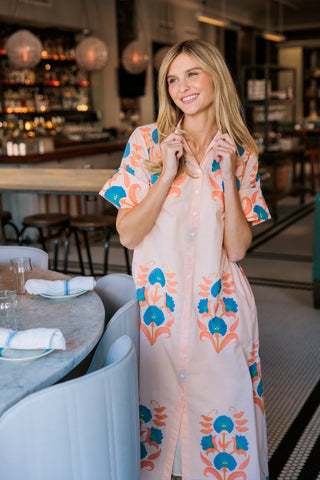 Gibbons Dress in Pink Sands