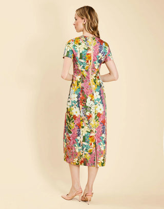 Hampton Convertible Midi Dress in Biscotti Meadows