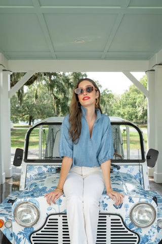 Poppy Top in Denim