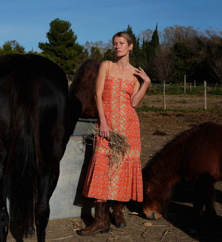 Miralani Midi Dress in Solara Print