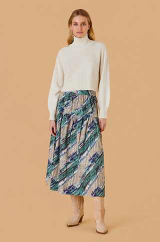Quinn Skirt in Banding