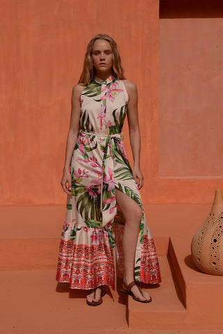 Samos Maxi Dress in Multi