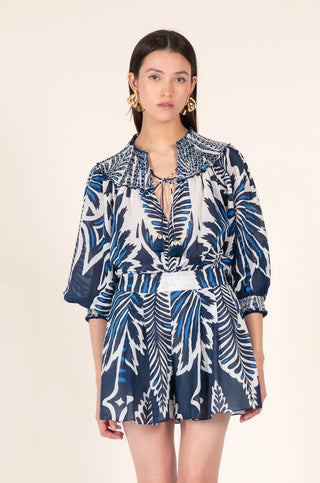 Short Jumpsuit Janna in Navy Cartagena