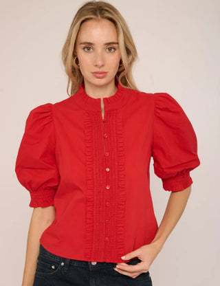 Zinny Top in Tango Red