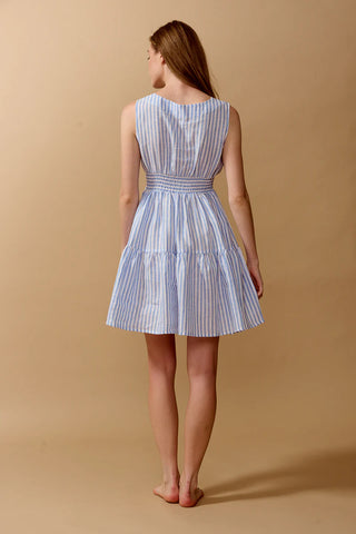 Primula Dress in Riga Small Blue