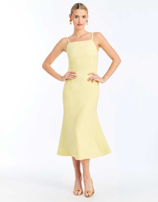 eugenia midi dress Eugenia Convertible Midi Dress in Floral Buttercream 6