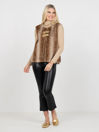 Roxy Vest in Faux Fur