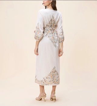 Seema Midi Dress in Bella Mer