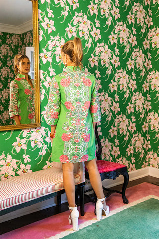 Bouvier Dress Jade Garden