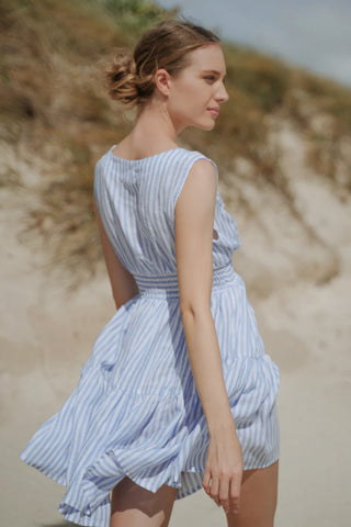 Primula Dress in Riga Small Blue