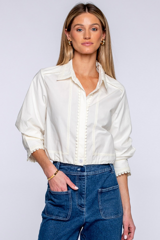 Carter Top in Solid White
