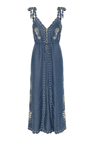 Opera Dress in Tencel Denim