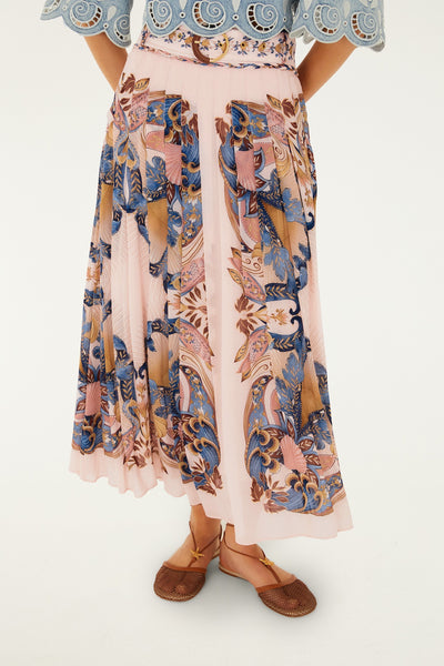 Sea Garden Scarf Maxi Skirt in Soft Pink – Monkee's of Lexington