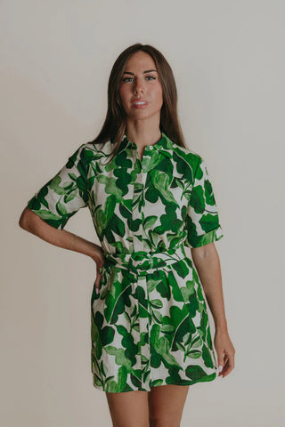 Demi Dress in Leaflet