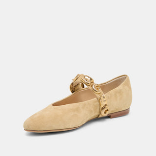 Loree Desert Taupe Suede