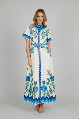 Sydney Shirtdress in Wildflower Blue