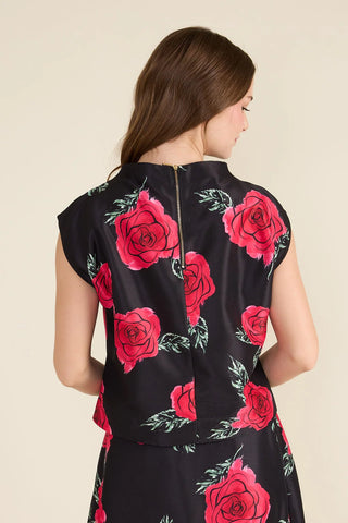 Sadie Top in Rose De Nuit
