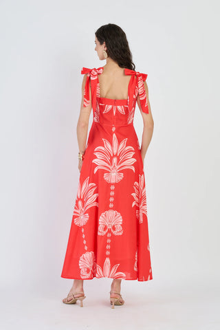 Pearl Dress in Palm Springs Rouge