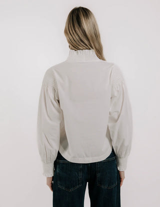 Zinnia Top in Bright White