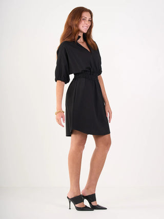 Palmer Dress in Black Ponte