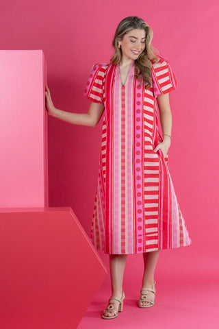 Hampton Dress in Peach Jubilee