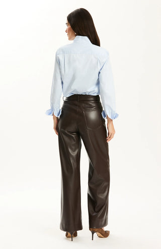 Natalie Sateen Shirt in Blue