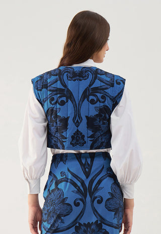 Lexie Vest in Rosemore Nightblue