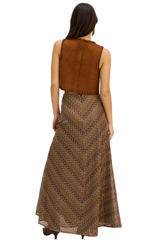 Olive Skirt in Chestnut Multi