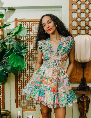 Maribel Dress in Josie Patchwork