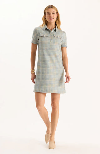 Casey Knit Plaid Dress in Menswear