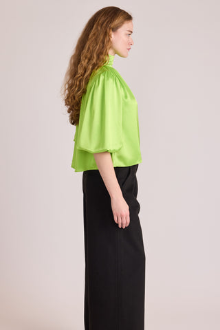 Carmen Top in Lime Lie