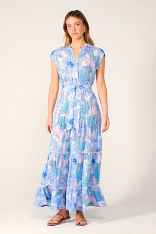 Kora Dress in Blue Padang